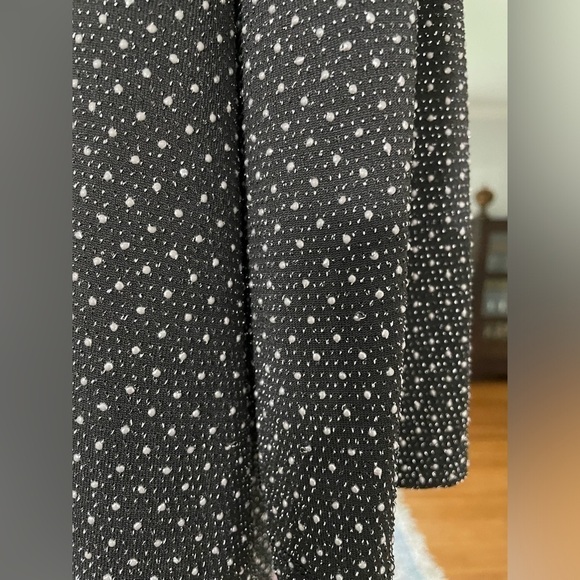 Ruby Red women’s long sleeve top/ tunic with silver metallic embellishments XL - Picture 3 of 4